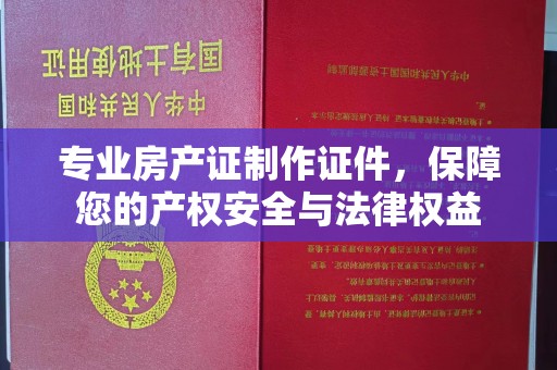 江陵专业房产证制作证件，保障您的产权安全与法律权益