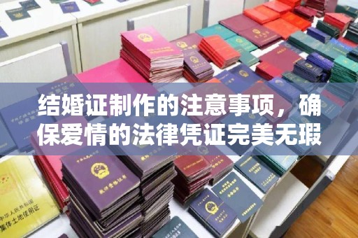 江陵结婚证制作的注意事项，确保爱情的法律凭证完美无瑕