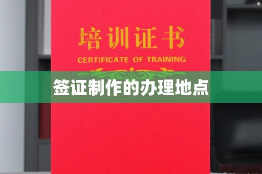 江陵签证制作的办理地点